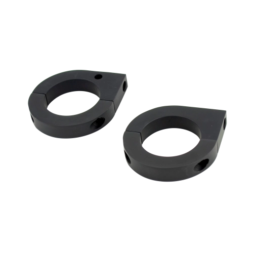 Latest Rage AC750127B-1.75 Billet Light Mount Brackets, For 1-3/4 Tube, Black, Pair