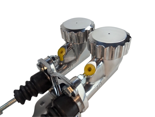 Polished Pedal Kit for 2 Wheel Brakes 3/4 Masters, No Gas