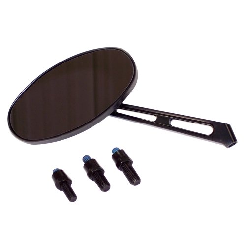 Latest Rage AC857825B Side Mirror, Oval Left Or Right, Black Bolt On, Each