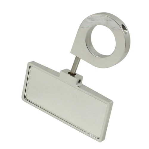 Latest Rage AC857840-1.5 Rear View Mirror, Billet Clamp On Style, for 1-1/2 Tube