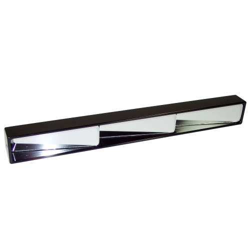 Latest Rage AC857850B3 3 Panel Billet Rear View Mirror, Black