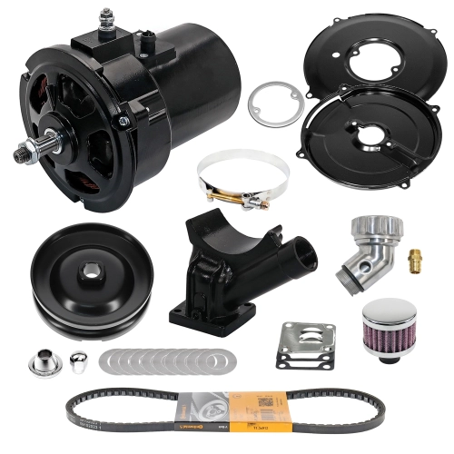 Alternator Conversion Kit, 60 Amp for Type 1 Deluxe Black