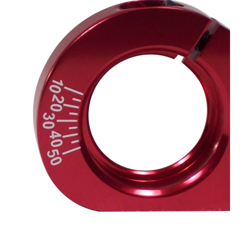 Billet Distributor Clamp Red w with Timing Marks, for Type 1