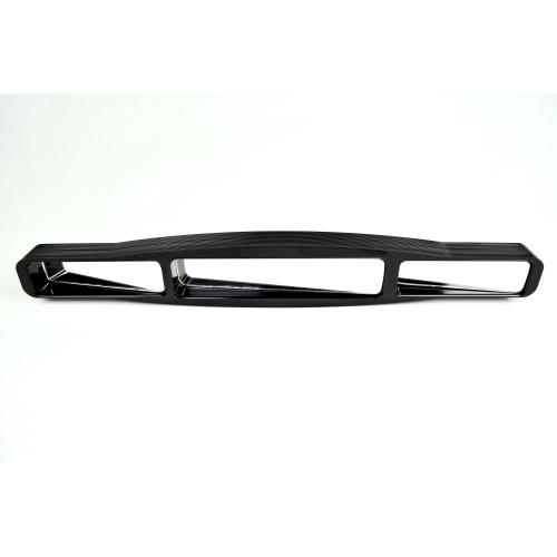 3 Panel Billet Rear View Mirror, Black