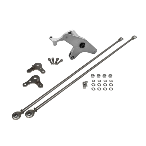 EMPI JC43660 JayCee Twist Style Billet Carb Linkage, Silver