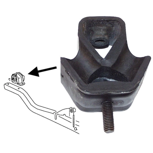 JP JP-8160-0 Engine Mount, Rear Support, For Bus 68-71 JP Group