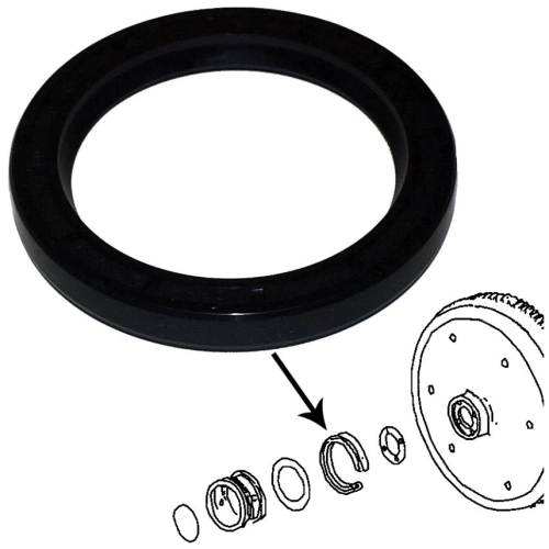 JP JP-8167-0 Rear Main Seal, Fits 36hp Engines