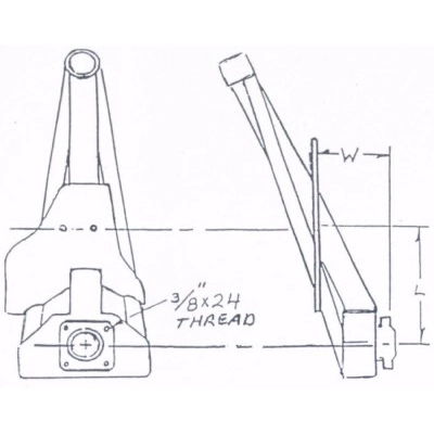 Rear Trailing Arms, Stock X 1 Longer, DOM Steel for IRS