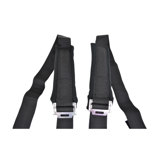 Utv 2X2 Padded 4 Point Seat Belt, Black with Duck Bill Latch