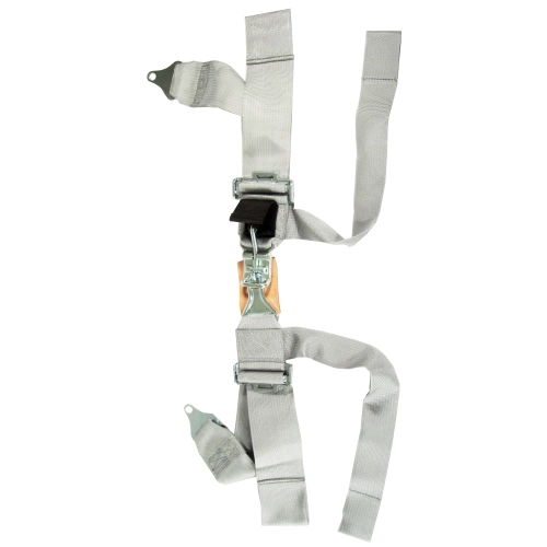 Latest Rage TIGERDLX323G Seat Belt, 2 Shoulder & 3 Lap, Duck Bill, Deluxe Grey