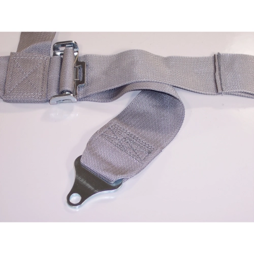 Seat Belt, 2 Shoulder & 3 Lap, Duck Bill, Deluxe Grey