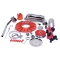 Super Color & Chrome Dress Up Kit, Red, for Aircooled VW