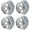 Gt-8 Wheels All Chrome, 5.5 Wide, 4 on 130mm VW
