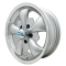 Gt-5 Wheel, Silver with Polished Lip, 5.5 Wide, 5 on 112mm