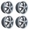 911 Alloy Wheels Matte & Silver, 4.5 Wide, 5 on 130mm