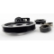 Serpentine Belt Pulley System, Black Anodized for Type 1 VW