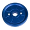 Stock Crank Pulley, Aluminum Stock Look VW Pulley, Blue