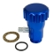 Oil Filler Extension, Blue Anodized, Fits Aircooled VW