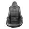High Back Poly Seat Cover, Black