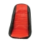 Low Back Seat Cover, Red, Fits Most Fiberglass Seats