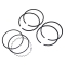 Piston Ring Set, 77mm, 2.5 X 2.5 x 4, with Cast Top Ring