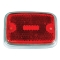 Side Marker Lens, for Bus 70-74, Red/Silver