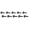 ALLSTAR PERFORMANCE ALL16553 Body Bolt 1-1/8in 10pk Black ALL16553