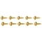 ALLSTAR PERFORMANCE ALL16554 Body Bolt 1-1/8in 10pk Gold ALL16554