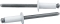 ALLSTAR PERFORMANCE ALL18114 Small Head Rivet White 250pk ALL18114