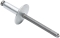 Large Head Rivet Silver 250pk