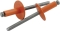 Large Head Rivet 250Pk Orange ALL18178