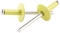 Large Head Rivet Yellow Aluminum 250pk ALL18181