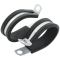 ALLSTAR PERFORMANCE ALL18307 Aluminum Line Clamps 1in 10pk ALL18307