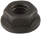 ALLSTAR PERFORMANCE ALL18555 Spin Lock Nuts 10pk Black ALL1