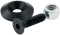 Countersunk Bolts #10 w/1in Washer Black 10pk ALL18631