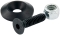 Countersunk Bolts 1/4in w/ 1in Washer Black 10pk ALL18633