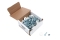 ALLSTAR PERFORMANCE ALL18681-50 Countersunk Bolt Kit White 50pk ALL18681-50