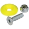 Countersunk Bolt Kit Fluorescent Yellow 50pk ALL18688-50