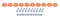 ALLSTAR PERFORMANCE ALL18689 Countersunk Bolt Kit Fluorescent Orange 10pk ALL18689