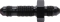 ALLSTAR PERFORMANCE ALL50092 Straight Bulkhead Black -3 ALL50092