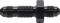 ALLSTAR PERFORMANCE ALL50093 Straight Bulkhead Black -4 ALL50093