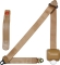 ALLSTAR PERFORMANCE ALL98118 Seat Belt Retractable 3pt Tan ALL98118