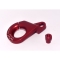 JayCee Billet Distributor Clamp with Timing Marks, Red