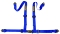 MASTERCRAFT MAS114202 Seat Belt Restraint 2in 4 Point, Blue