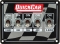 QUICKCAR RACING PRODUCTS QRP50-1711 Dual Ignition 5 Switch Panel w/ Flag Plate 50-1711