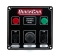 Black Plate, 2 Switches & 1 Button w/ Lights 50-822