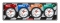 QUICKCAR RACING PRODUCTS QRP61-6021 Flag 4 Gauge Panel OP/WT/OT/FP 61-6021