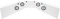 White Fiberglass Gauge Panel OP/WT/OT/FP 61-6024