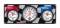 QUICKCAR RACING PRODUCTS QRP61-60313 Flag 2-1 OP/3 In Tach/WT Gauge Panel 61-60313