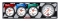 QUICKCAR RACING PRODUCTS QRP61-60423 Flag 3-1 OP/WT/FP/3 In Tach 61-60423